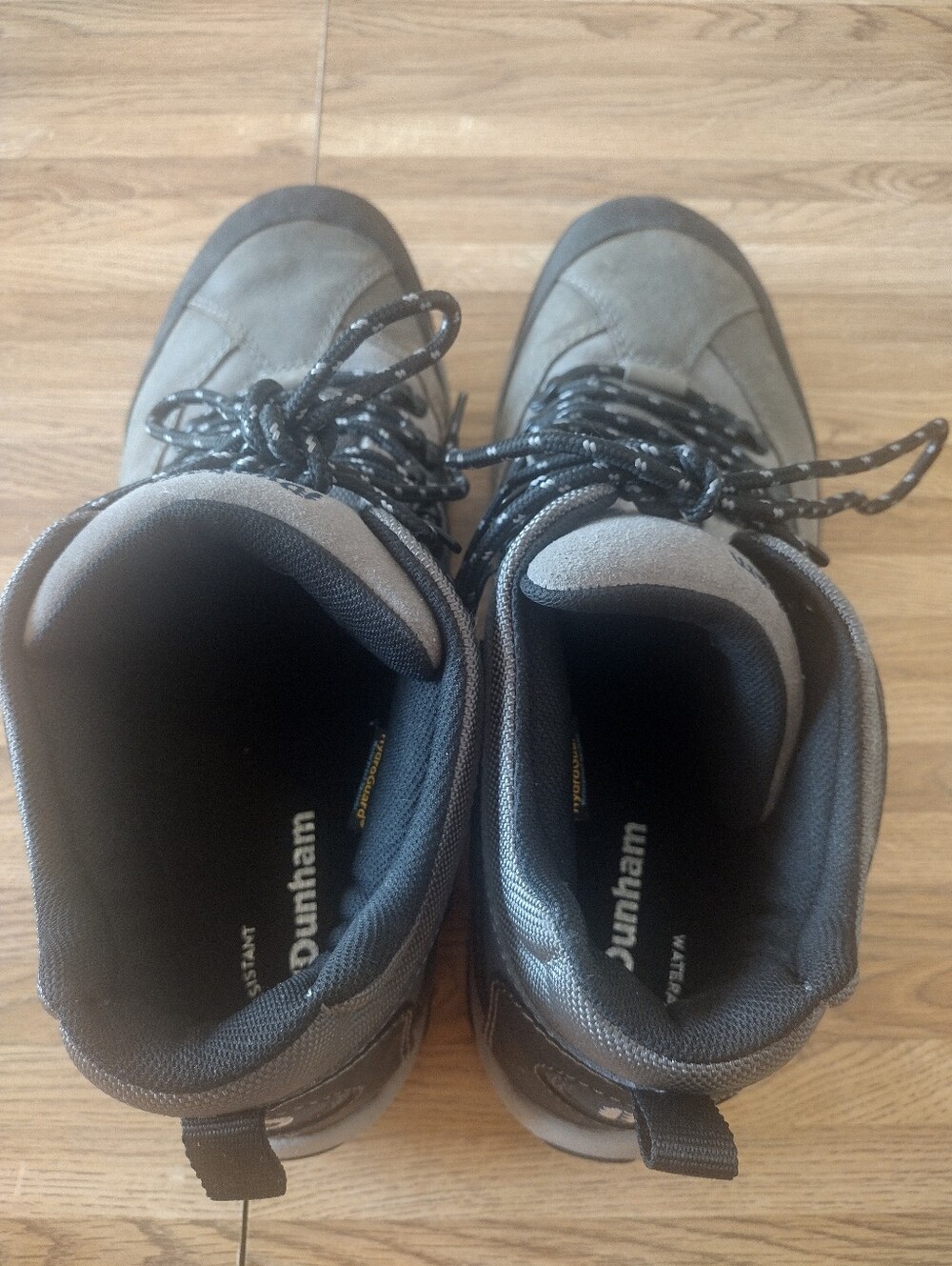 Men's Dunham Cloud Waterproof Size 14EE Slip Resistant Gray Hiking Boots - Picture 3 of 10